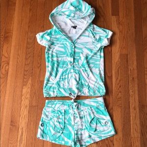 Armani Exchange shirt/shorts set
